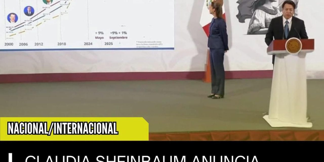 CLAUDIA SHEINBAUM ANUNCIA AUMENTO SALARIAL HISTÓRICO PARA MAESTROS
