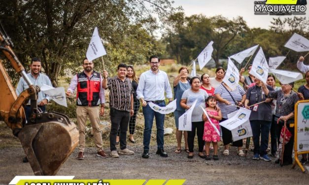 DAVID DE LA PEÑA ARRANCA OBRA DE DRENAJE Y ANUNCIA PAVIMENTACIÓN EN SAN PEDRO “EL ÁLAMO”