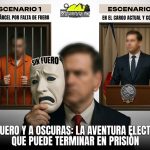 SIN FUERO Y A OSCURAS: LA AVENTURA ELECTORAL QUE PUEDE TERMINAR EN PRISIÓN