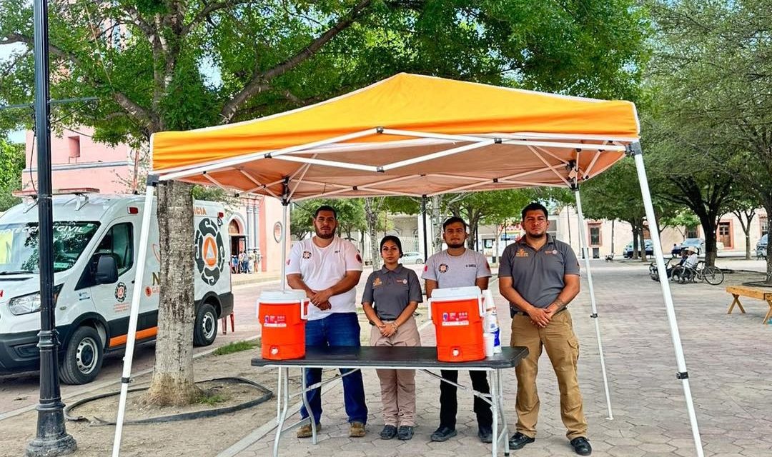 DAVID SÁNCHEZ Y PROTECCIÓN CIVIL MUNICIPAL PIDEN EXTREMAR PRECAUCIONES EN GENERAL TERÁN ANTE LA PRIMERA ONDA DE CALOR