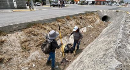 JESÚS NAVA REFUERZA PREVENCIÓN ANTE LLUVIAS CON LIMPIEZA DE PLUVIALES EN SANTA CATARINA