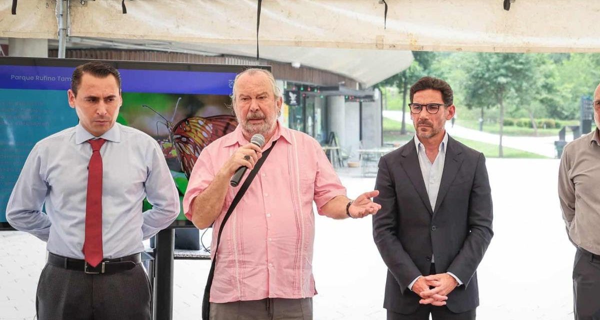 MAURICIO FERNÁNDEZ ANUNCIA REHABILITACIÓN DEL PARQUE RUFINO TAMAYO