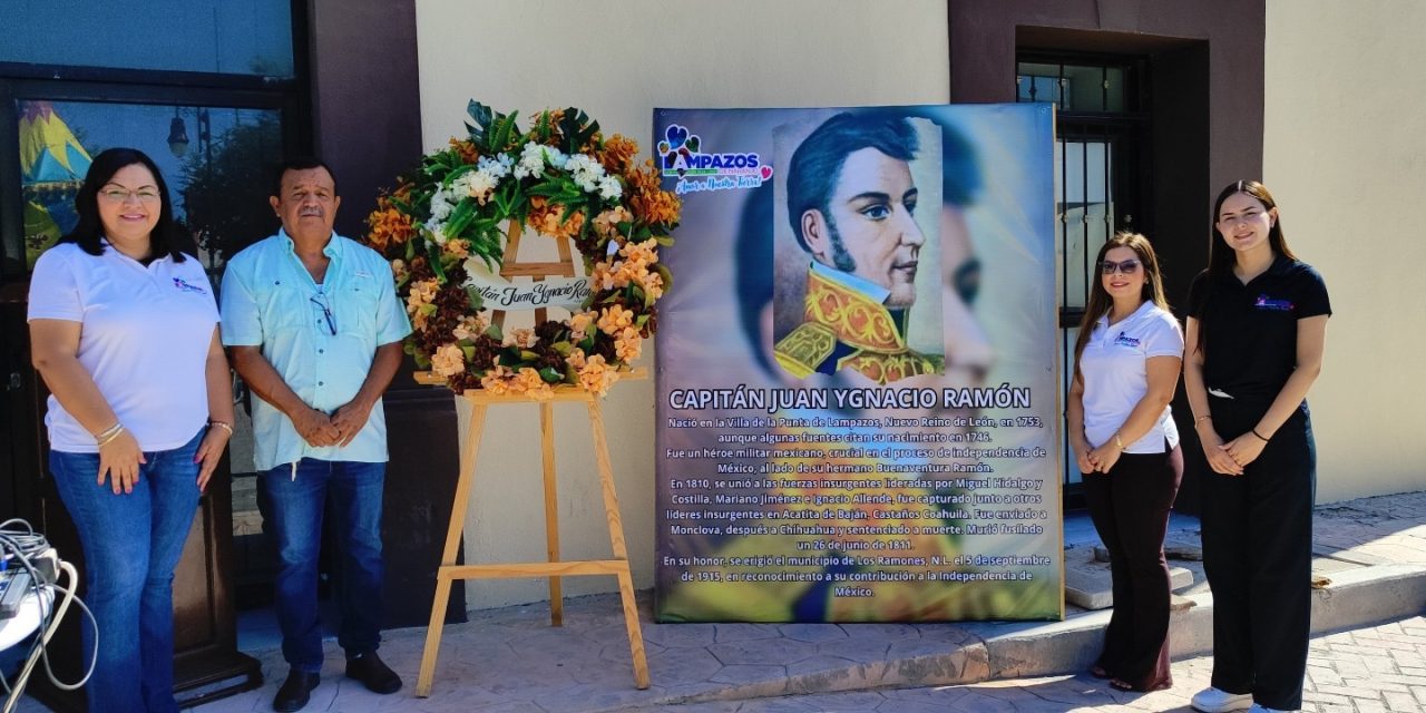 ADRIANA MARTÍNEZ RINDE HOMENAJE A “JUAN YGNACIO RAMÓN”, HÉROE DE LA INDEPENDENCIA