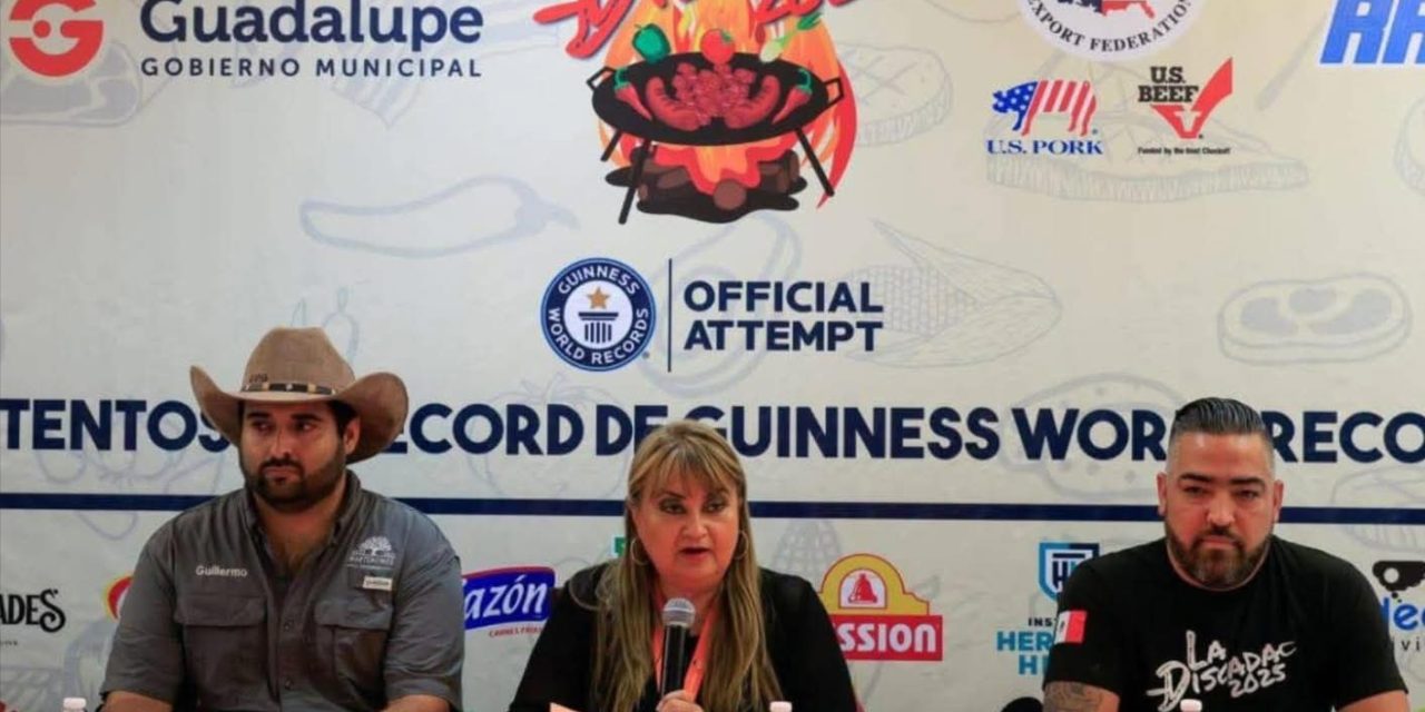 GUADALUPE APUESTA EN GRANDE: DISCADA RÉCORD, SARTÉN GIGANTE Y MILES DE TACOS