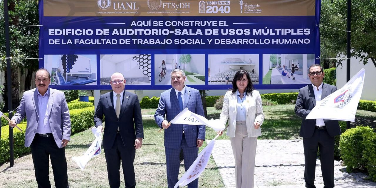 SANTOS GUZMÁN CELEBRA INICIO DE OBRA EN FACULTAD DE TRABAJO SOCIAL DE LA UANL