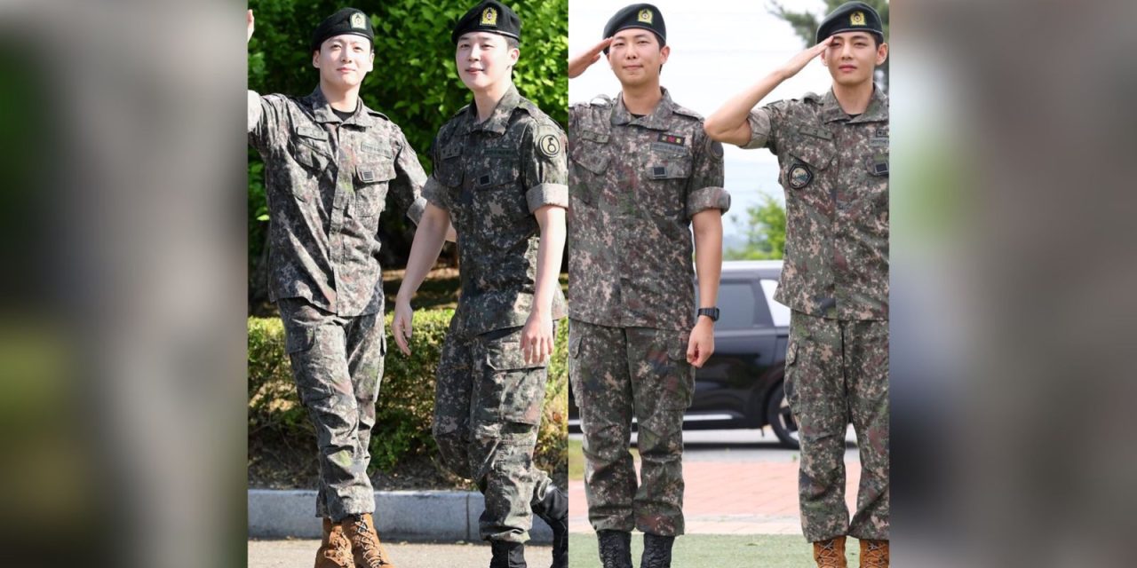 NAMJOON, TAEHYUNG, JIMIN Y JUNGKOOK TERMINAN SERVICIO MILITAR Y ACERCAN EL REGRESO COMPLETO DE BTS