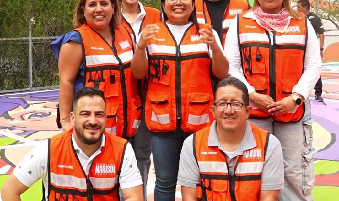 MARISOL GONZÁLEZ ELÍAS CUMPLE COMPROMISO CON LA REHABILITACIÓN DE CANCHA EN SANTA CATARINA