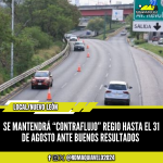 SE MANTENDRÁ “CONTRAFLUJO” REGIO HASTA EL 31 DE AGOSTO ANTE BUENOS RESULTADOS