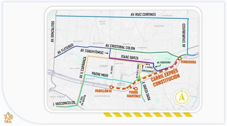 ¡PREPÁRESE! CARRIL EXPRÉS PERMANECERÁ CERRADO POR OBRAS DEL METRO