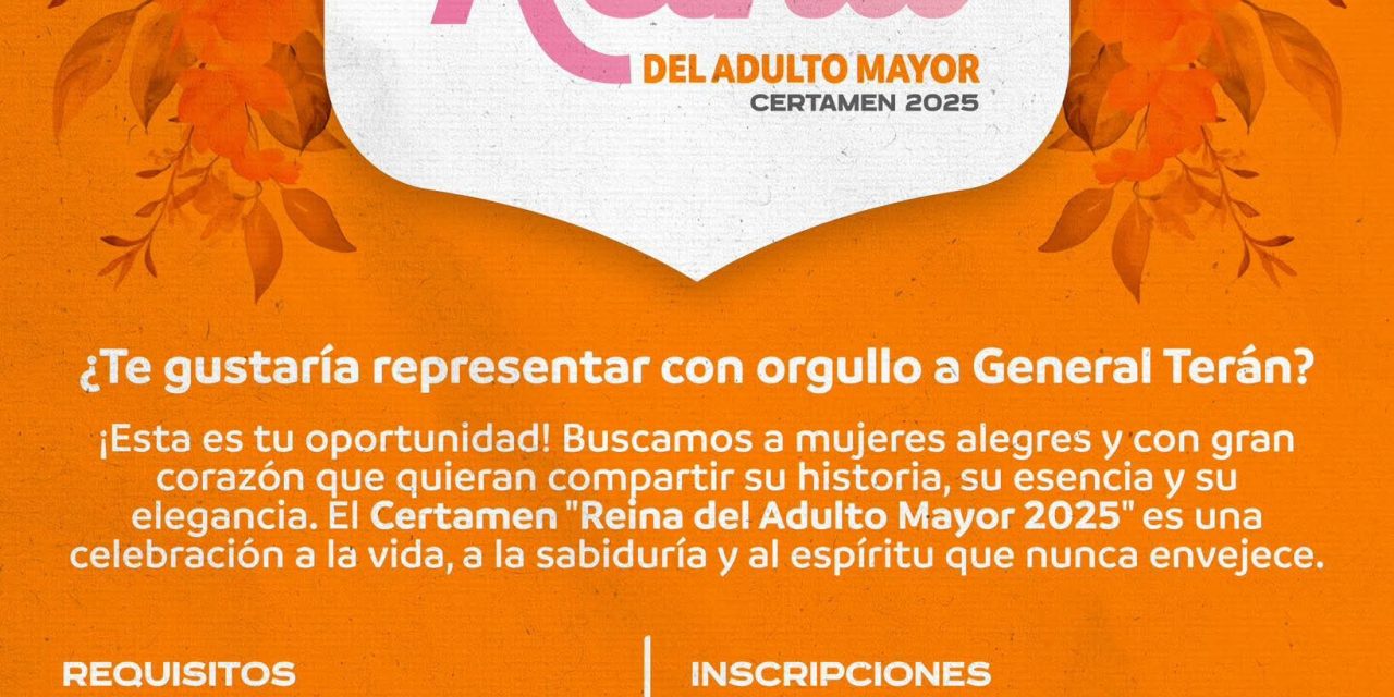 DAVID SÁNCHEZ LANZA CONVOCATORIA PARA ELEGIR A LA “REINA DEL ADULTO MAYOR 2025”
