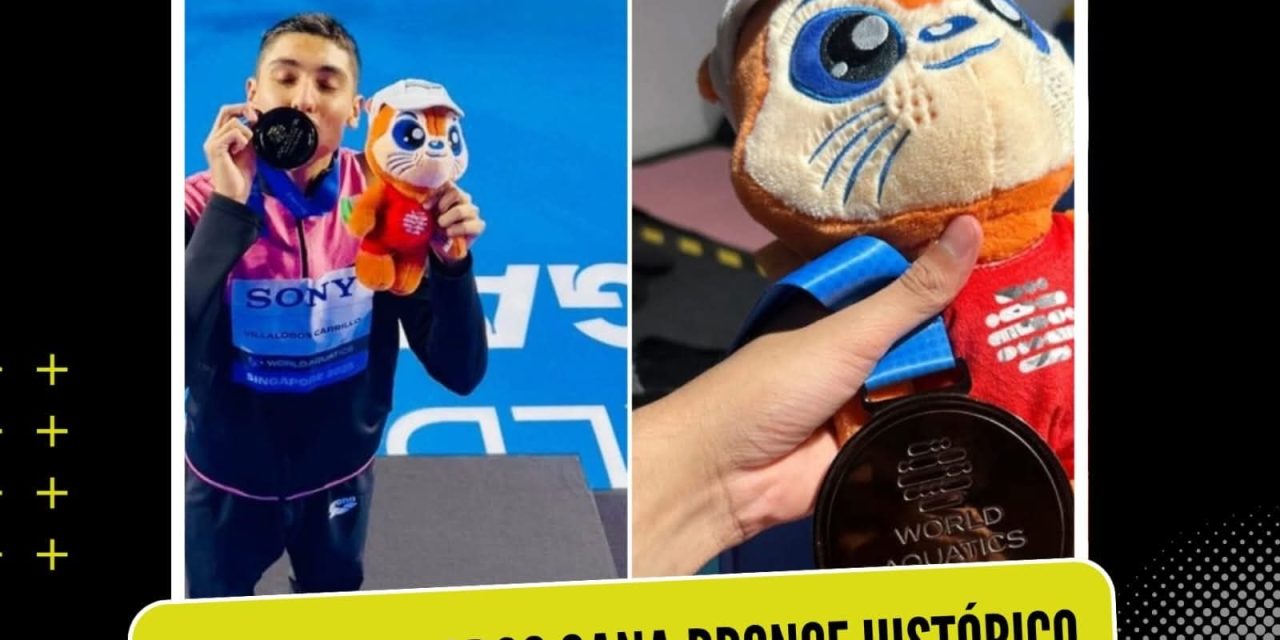 DIEGO VILLALOBOS GANA BRONCE HISTÓRICO EN MUNDIAL DE NATACIÓN ARTÍSTICA