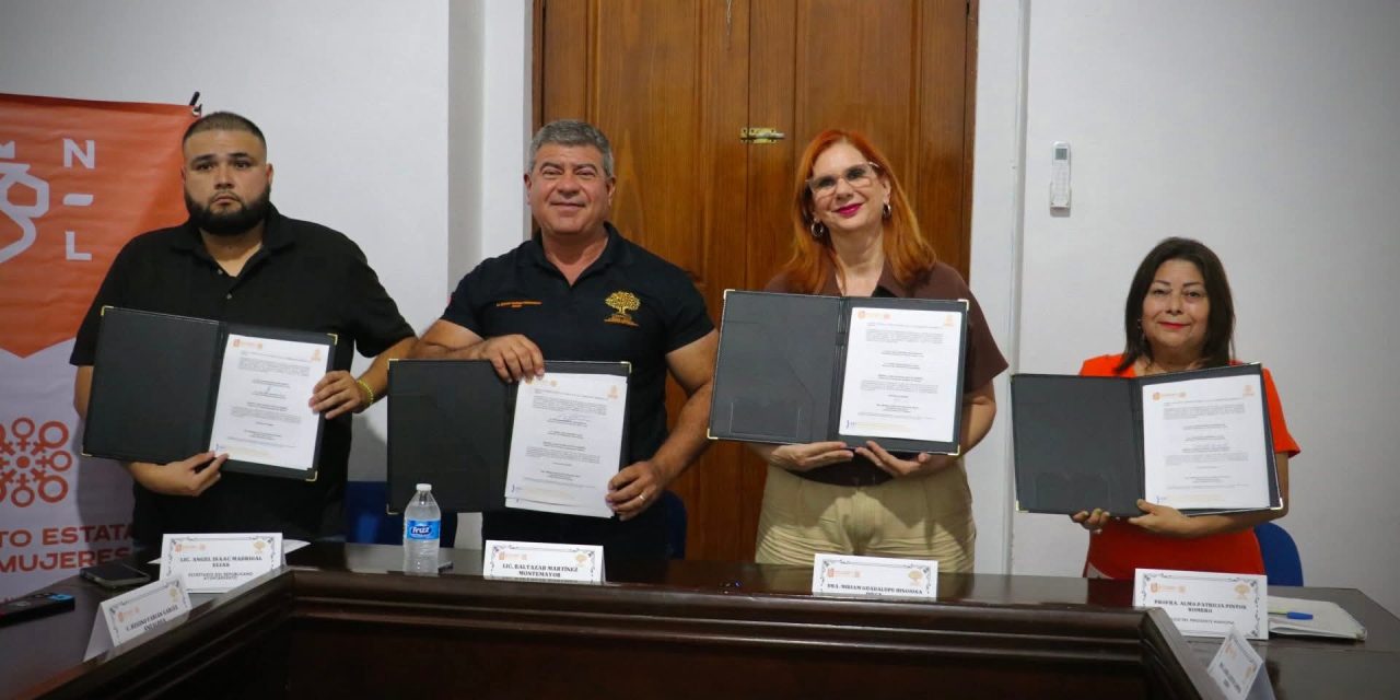 BALTAZAR MARTÍNEZ MONTEMAYOR FIRMA CONVENIO PARA PARA GARANTIZAR IGUALDAD DE OPORTUNIDADES EN CERRALVO