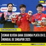 OSMAR OLVERA GANA SEGUNDA PLATA EN EL MUNDIAL DE SINGAPUR 2025