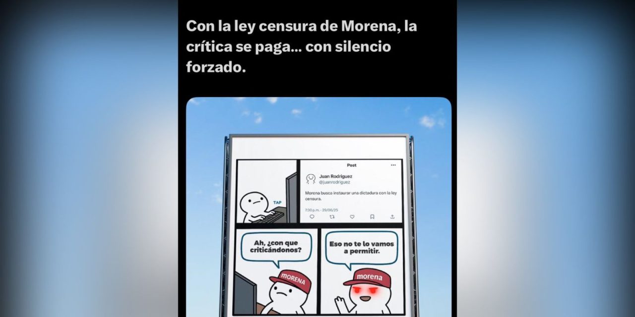 ALERTA PRI NACIONAL EN LAS REDES SOBRE LA “LEY CENSURA” DE MORENA CON UN MEME PARA CAPTAR LA ATENCIÓN CIUDADANA