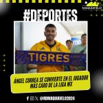 ÁNGEL CORREA SE CONVIERTE EN EL JUGADOR MÁS CARO DE LA LIGA MX