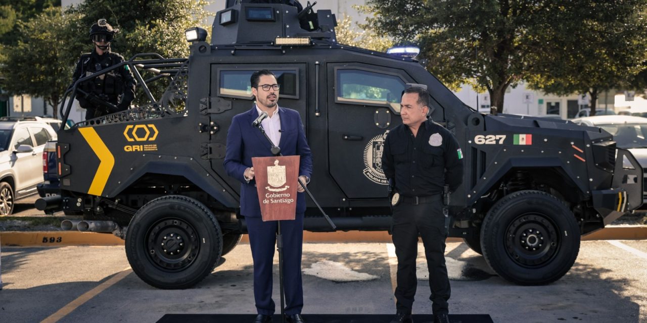 DAVID DE LA PEÑA REFUERZA VIGILANCIA EN SANTIAGO CON VEHÍCULO “BLACK MAMBA”