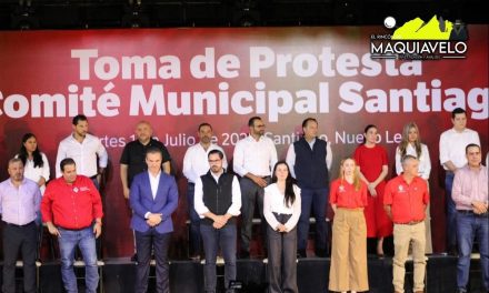 DAVID DE LA PEÑA REAFIRMA APOYO EN TOMA DE PROTESTA DEL PRI SANTIAGO