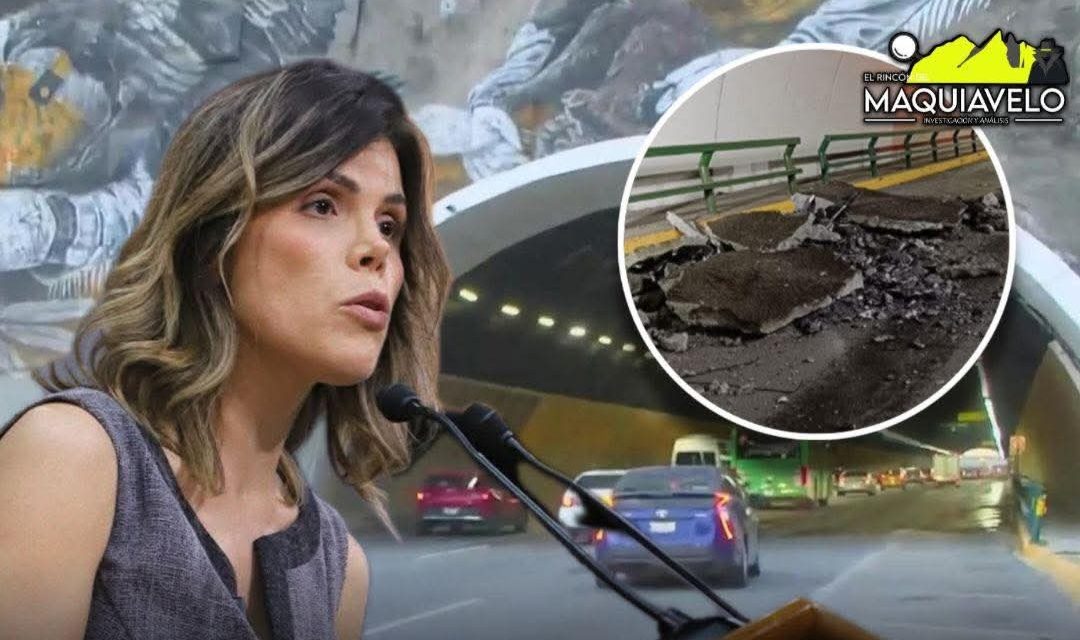 Y CLAUDIA CABALLERO “ VENÍA DEL FUTURO “ ¡COLAPSA DE NUEVO ESTRUCTURA DEL TÚNEL DE LA LOMA LARGA!