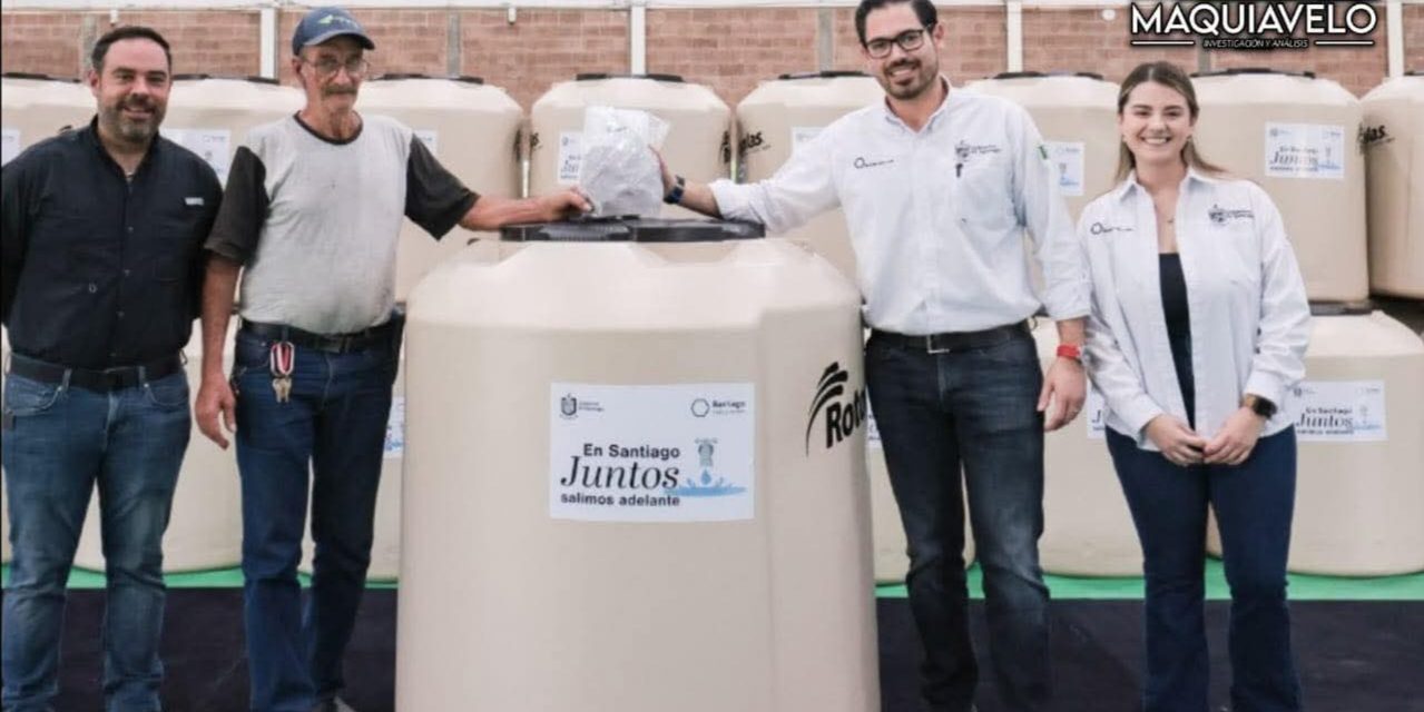 DAVID DE LA PEÑA REFUERZA PROGRAMA “JUNTOS SALIMOS ADELANTE” CON NUEVA ENTREGA DE TINACOS