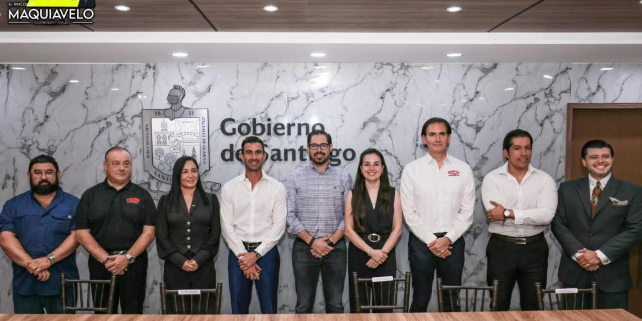 DAVID DE LA PEÑA FIRMA CONVENIOS CON LA CMIC PARA IMPULSAR CAPACITACIÓN Y DESARROLLO SOCIAL EN SANTIAGO