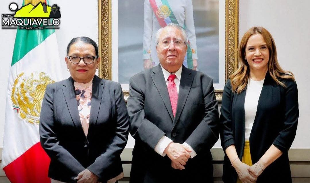 CLARA LUZ FLORES CARRALES ACOMPAÑA A SECRETARIA DE GOBERNACIÓN EN REUNIÓN CON EMBAJADOR DE MÉXICO ANTE LA SANTA SEDE EN ROMA