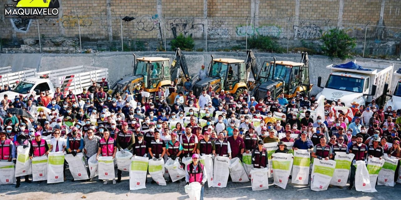 REALIZA DIF SANTA CATARINA BRIGADA DE LIMPIEZA EN ARROYO EL OBISPO SOLICITADA POR JESÚS NAVA 