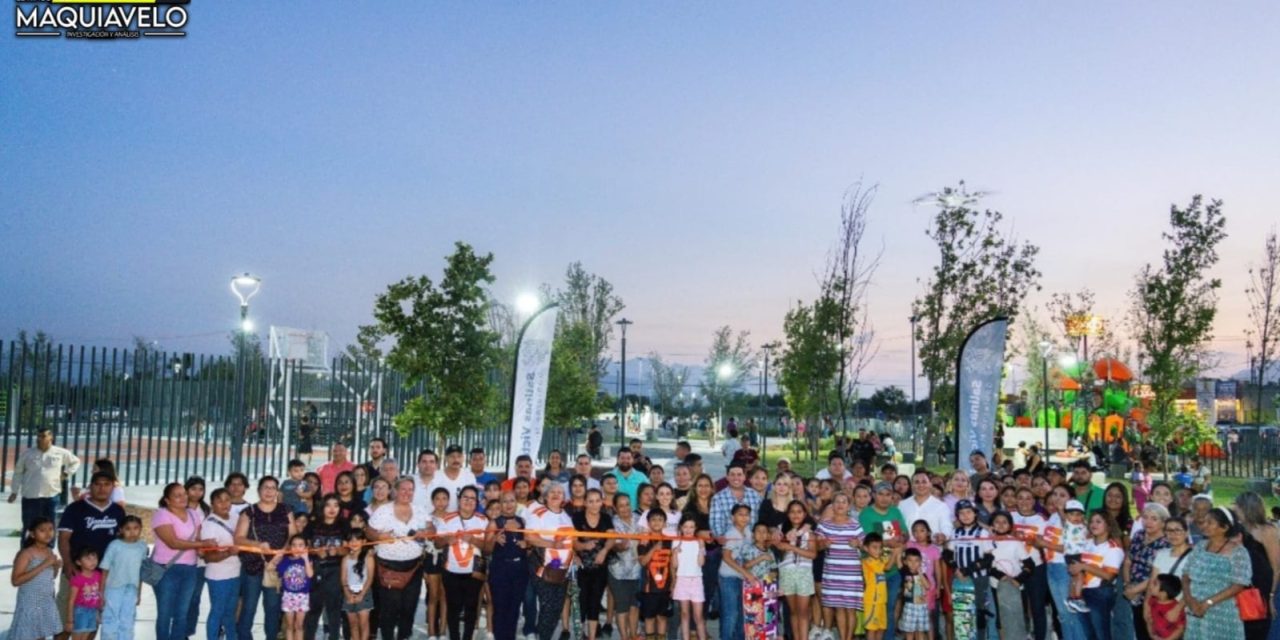 RAÚL CANTÚ DE LA GARZA INAUGURA PARQUE RECREATIVO “SIN DEUDA PÚBLICA” EN SALINAS VICTORIA