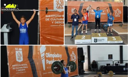 DAVID SÁNCHEZ CELEBRA PRIMERAS MEDALLAS DE GENERAL TERÁN EN LEVANTAMIENTO DE PESAS