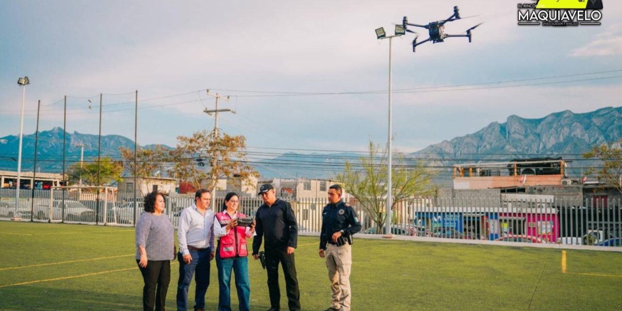 JESÚS NAVA REFUERZA SEGURIDAD EN SANTA CATARINA CON “DRONES DE ALTA TECNOLOGÍA”