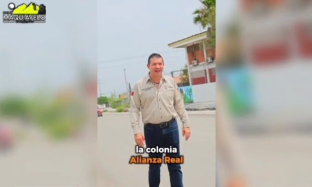 GERARDO DE LA MAZA SUPERVISA PAVIMENTACIÓN DE LA CALLE 16 DE SEPTIEMBRE EN EL CARMEN