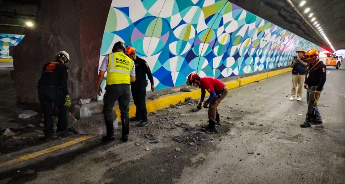 SAN PEDRO Y MONTERREY COLABORAN EN RECARPETEO DEL TÚNEL DE LA LOMA LARGA