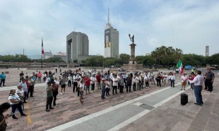 PROTESTA EN MONTERREY EXIGE ANULAR PROCESO JUDICIAL DEL 2 DE JUNIO