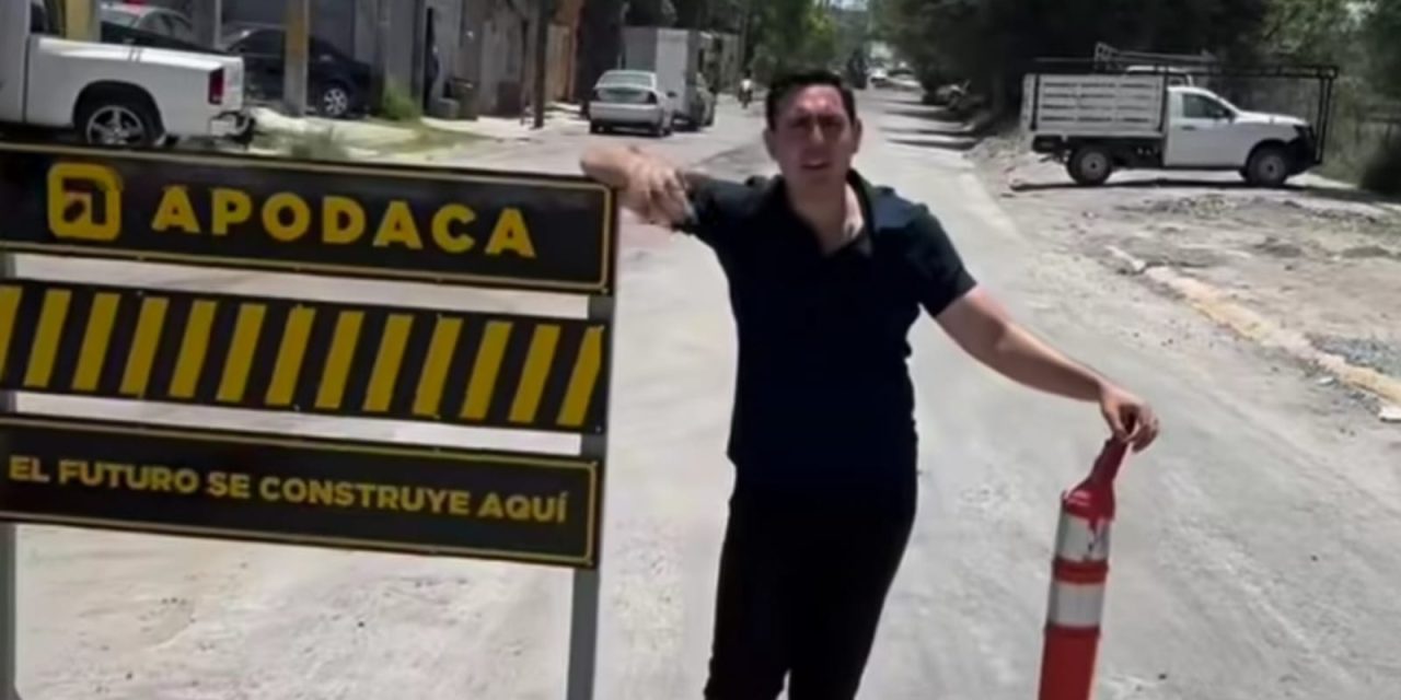 CÉSAR GARZA ARREDONDO “SIGUE METIÉNDOLE CON TODO” AL MEJORAMIENTO DE CALLES EN APODACA