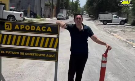 CÉSAR GARZA ARREDONDO “SIGUE METIÉNDOLE CON TODO” AL MEJORAMIENTO DE CALLES EN APODACA