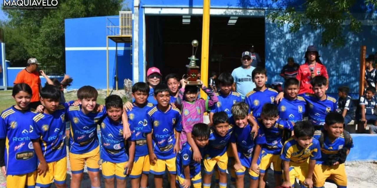 ADRIANA MARTÍNEZ REÚNE A LA NIÑEZ EN TORNEO INTERMUNICIPAL DE FÚTBOL 9 EN LAMPAZOS