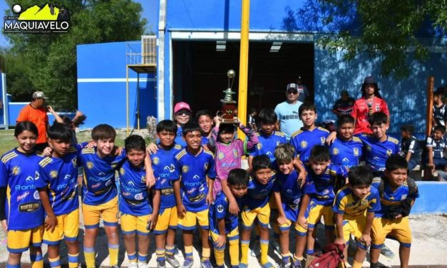 ADRIANA MARTÍNEZ REÚNE A LA NIÑEZ EN TORNEO INTERMUNICIPAL DE FÚTBOL 9 EN LAMPAZOS
