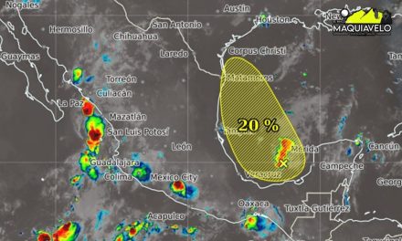 FIN DE SEMANA CON CHUBASCOS MODERADOS Y PROBABILIDAD DE LLUVIA DEL 20-30%