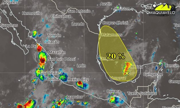 FIN DE SEMANA CON CHUBASCOS MODERADOS Y PROBABILIDAD DE LLUVIA DEL 20-30%