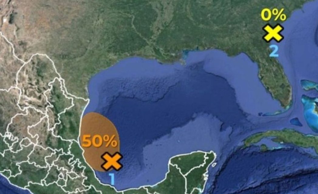 PROTECCIÓN CIVIL DE NUEVO LEÓN VIGILA ZONA DE BAJA PRESIÓN EN EL GOLFO DE MÉXICO