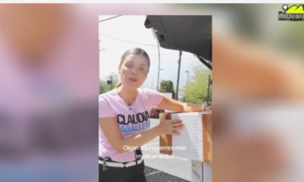 CLAUDIA CABALLERO CONTINÚA CON DONACIÓN DE MEDICAMENTOS EN SAN PEDRO PONIENTE