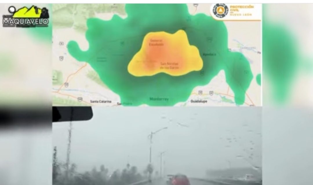 PROTECCIÓN CIVIL DE NUEVO LEÓN REPORTA LLUVIAS Y VIENTOS EN EL ÁREA METROPOLITANA