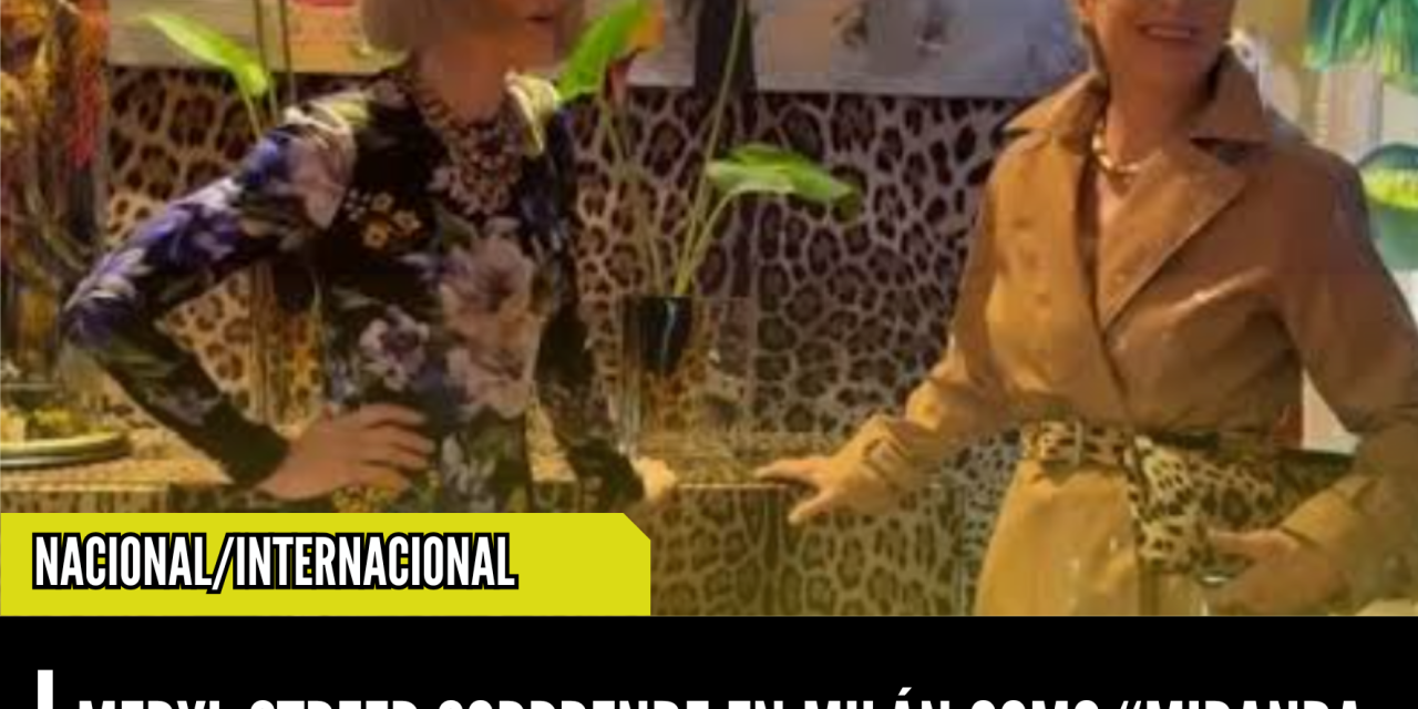 MERYL STREEP SORPRENDE EN MILÁN COMO “MIRANDA PRIESTLY” EN DESFILE DE DOLCE & GABBANA