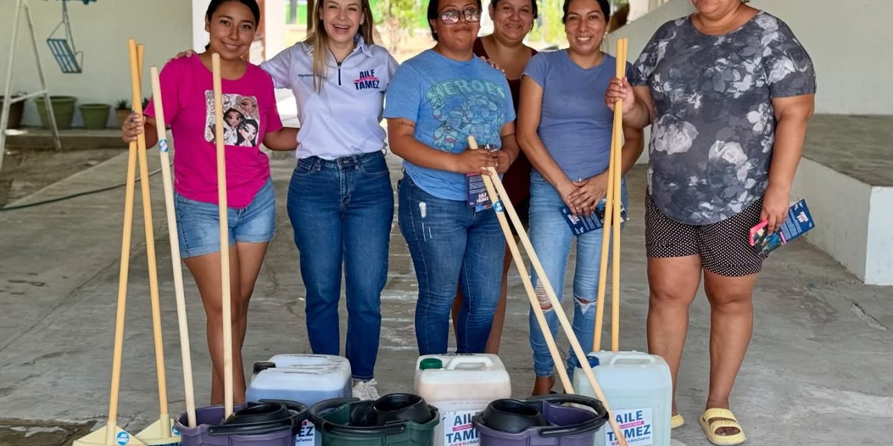 AILE TAMEZ ENTREGA APOYOS PARA MEJORAR ESCUELAS Y EXIGE PRIORIDAD EN LA EDUCACIÓN