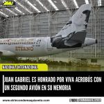 JUAN GABRIEL ES HONRADO POR VIVA AEROBÚS CON UN SEGUNDO AVIÓN EN SU MEMORIA