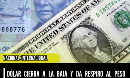 DÓLAR CIERRA A LA BAJA Y DA RESPIRO AL PESO MEXICANO