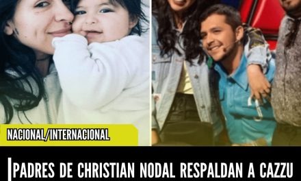 PADRES DE CHRISTIAN NODAL RESPALDAN A CAZZU EN CUSTODIA DE SU HIJA INTI