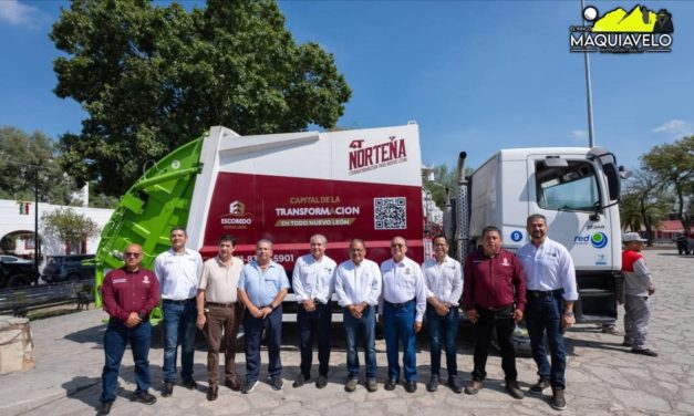 ANDRÉS MIJES REFUERZA RECOLECCIÓN DE BASURA EN ESCOBEDO CON 24 NUEVAS UNIDADES