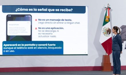 CLAUDIA SHEINBAUM PIDE ATENCIÓN AL SIMULACRO: SONARÁ EN CELULARES, RADIO Y TV