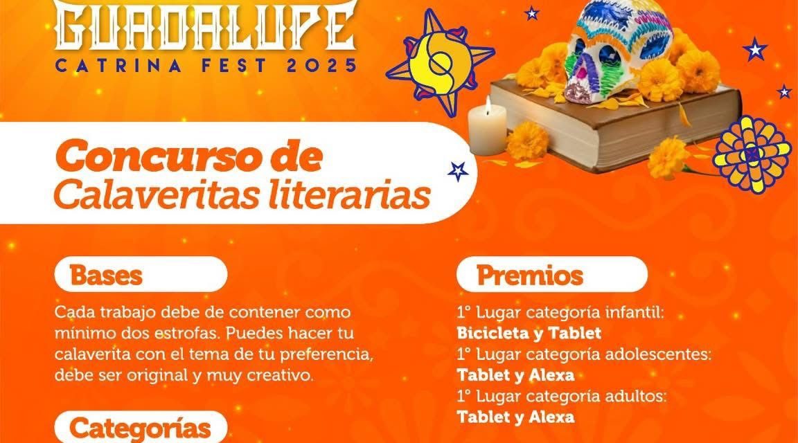 HÉCTOR GARCÍA INVITA A PARTICIPAR EN EL CONCURSO DE CALAVERITAS LITERARIAS 2025 EN GUADALUPE