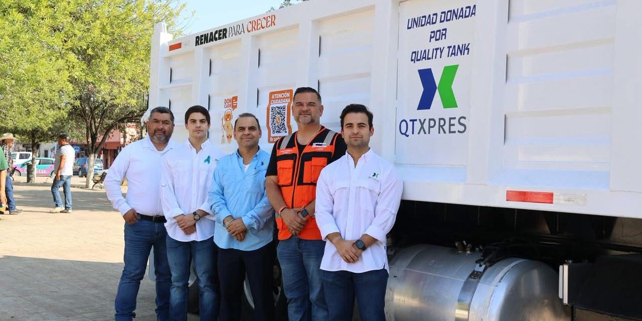 QUALITY TANK EXPRESS DONA CAMIÓN DE VOLTEO AL MUNICIPIO DE CADEREYTA